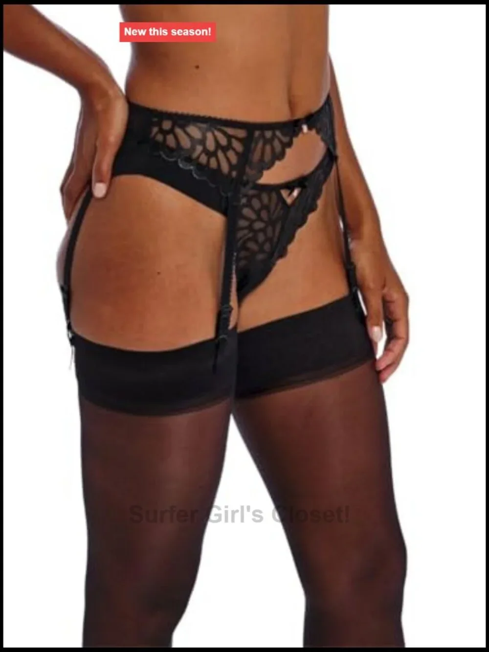 Art Deco Lace Suspender Belt Garter